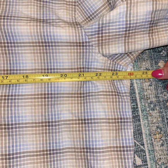 Men’s CALVIN KLEIN Plaid Button Down Dress Shirt, Size XLarge - Picture 6 of 6